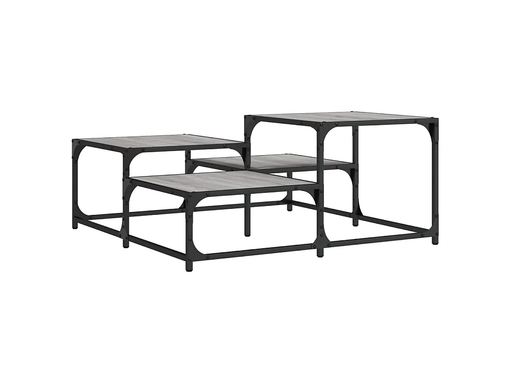 Couchtisch Beistelltisch Grau Sonoma 87,5x87,5x40 cm Holzwerkstoff -MN48780