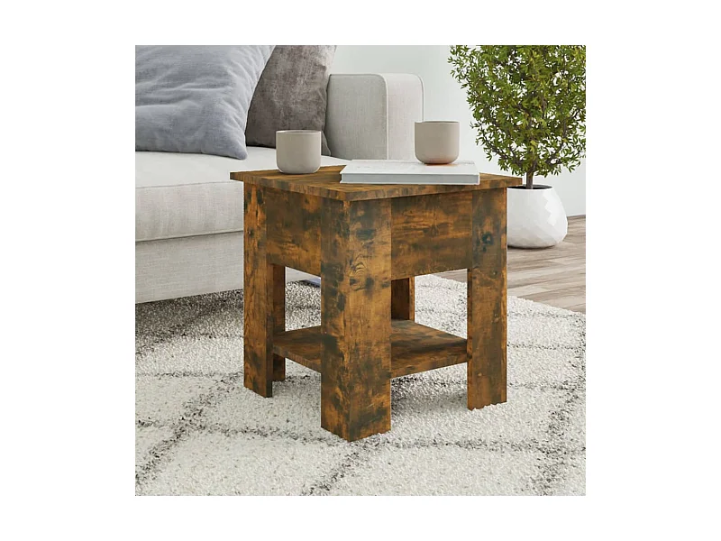 Couchtisch Beistelltisch Räuchereiche 40x40x42 cm Holzwerkstoff -MN19138