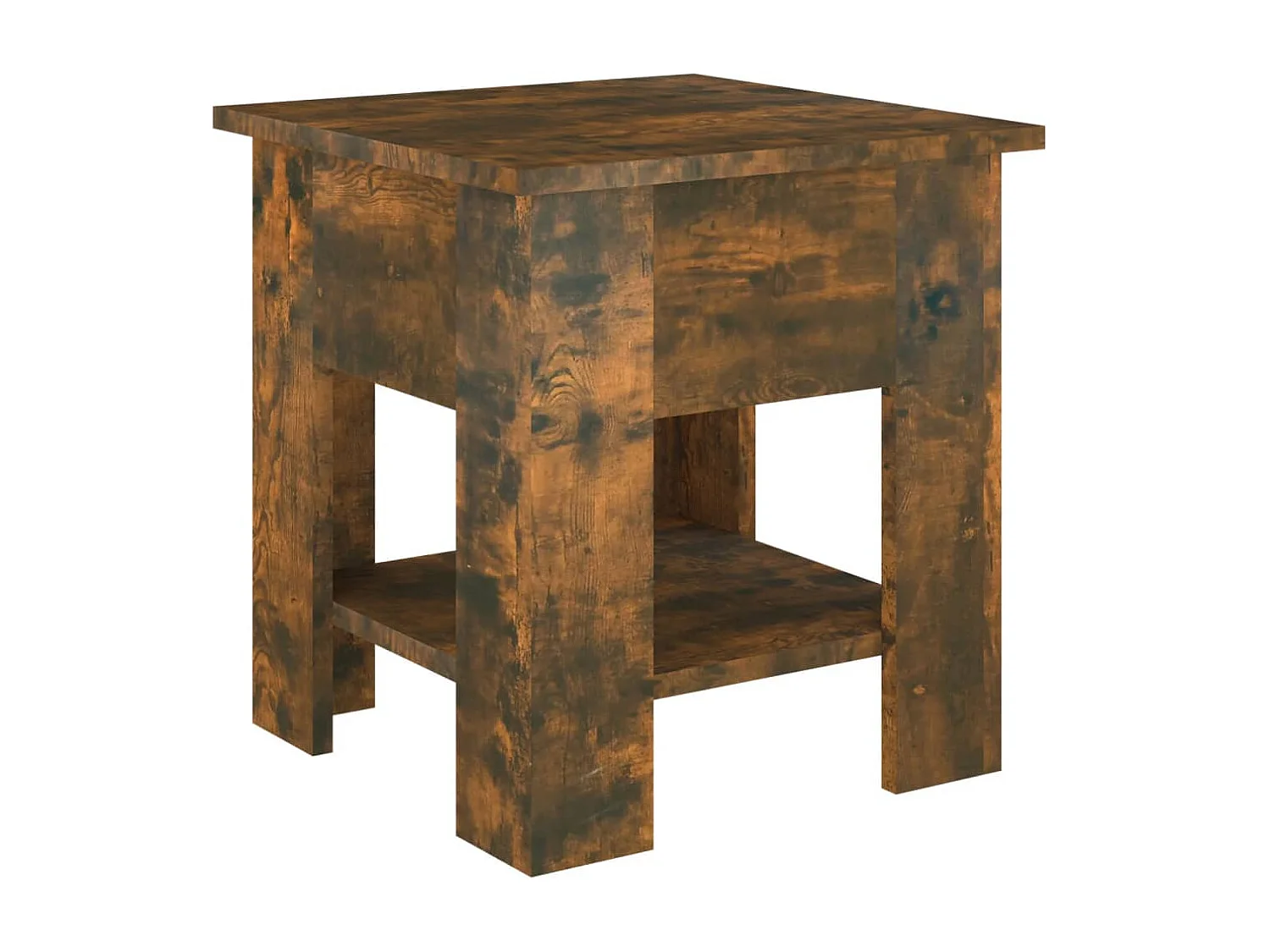 Couchtisch Beistelltisch Räuchereiche 40x40x42 cm Holzwerkstoff -MN19138