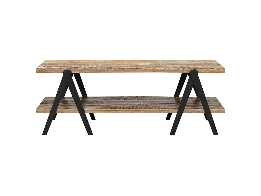 Couchtisch Beistelltisch 115x60x40 cm Altholz Massiv -MN93517