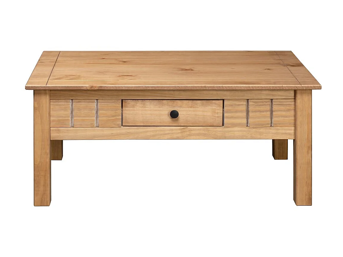 Couchtisch Beistelltisch 100x60x45 cm Massivholz Panama-Kiefer -MN86491