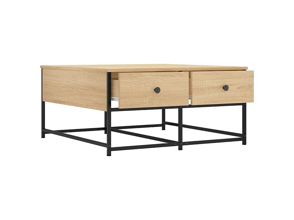 Couchtisch Beistelltisch Sonoma-Eiche 80x80x40 cm Holzwerkstoff -MN60430