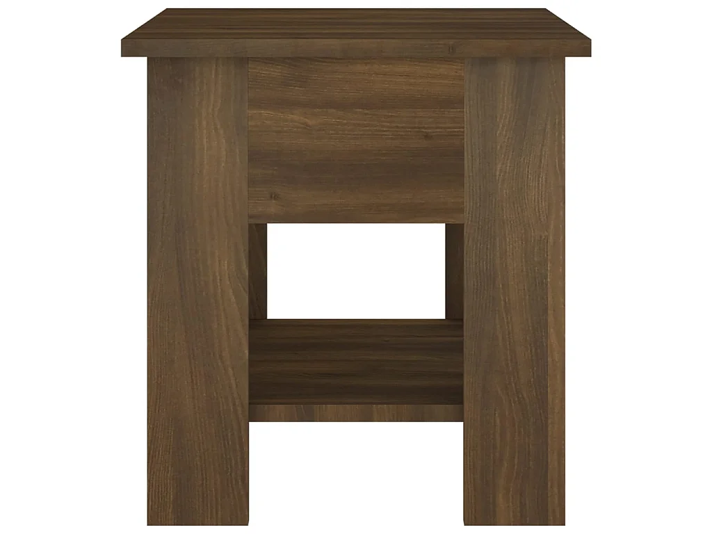 Couchtisch Braun Beistelltisch Eichen-Optik 40x40x42 cm Holzwerkstoff -MN19504