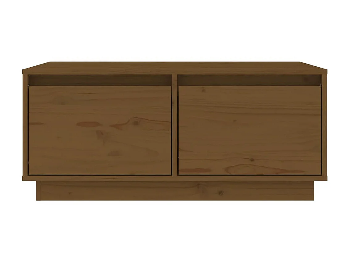 Couchtisch Beistelltisch Honigbraun 80x50x35 cm Massivholz Kiefer -MN15208