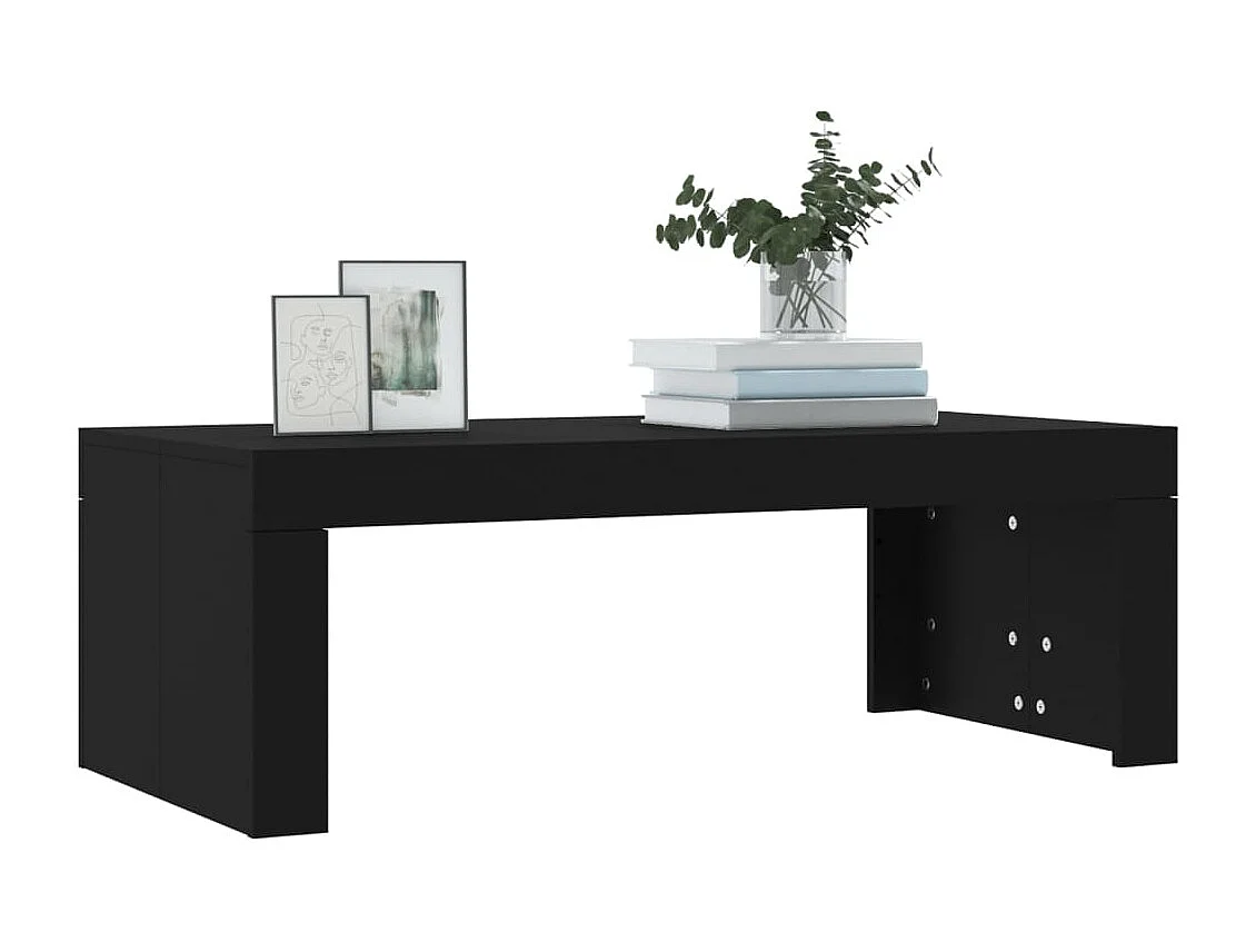 Couchtisch Beistelltisch Schwarz 102x50x36 cm Holzwerkstoff -MN98607