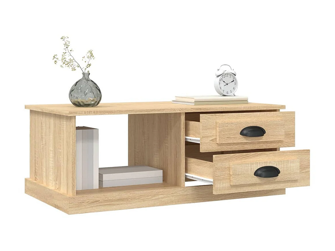 Couchtisch Beistelltisch Sonoma-Eiche 90x50x35 cm Holzwerkstoff -MN94361