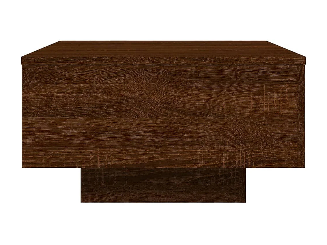 Couchtisch Braun Beistelltisch Eichen-Optik 55x55x31 cm Holzwerkstoff -MN46058