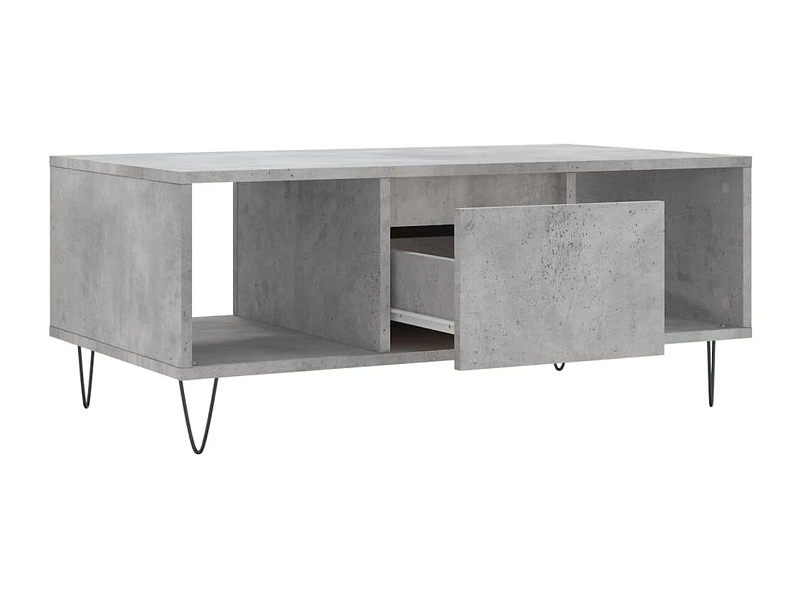 Couchtisch Beistelltisch Betongrau 90x50x36,5 cm Holzwerkstoff -MN74303