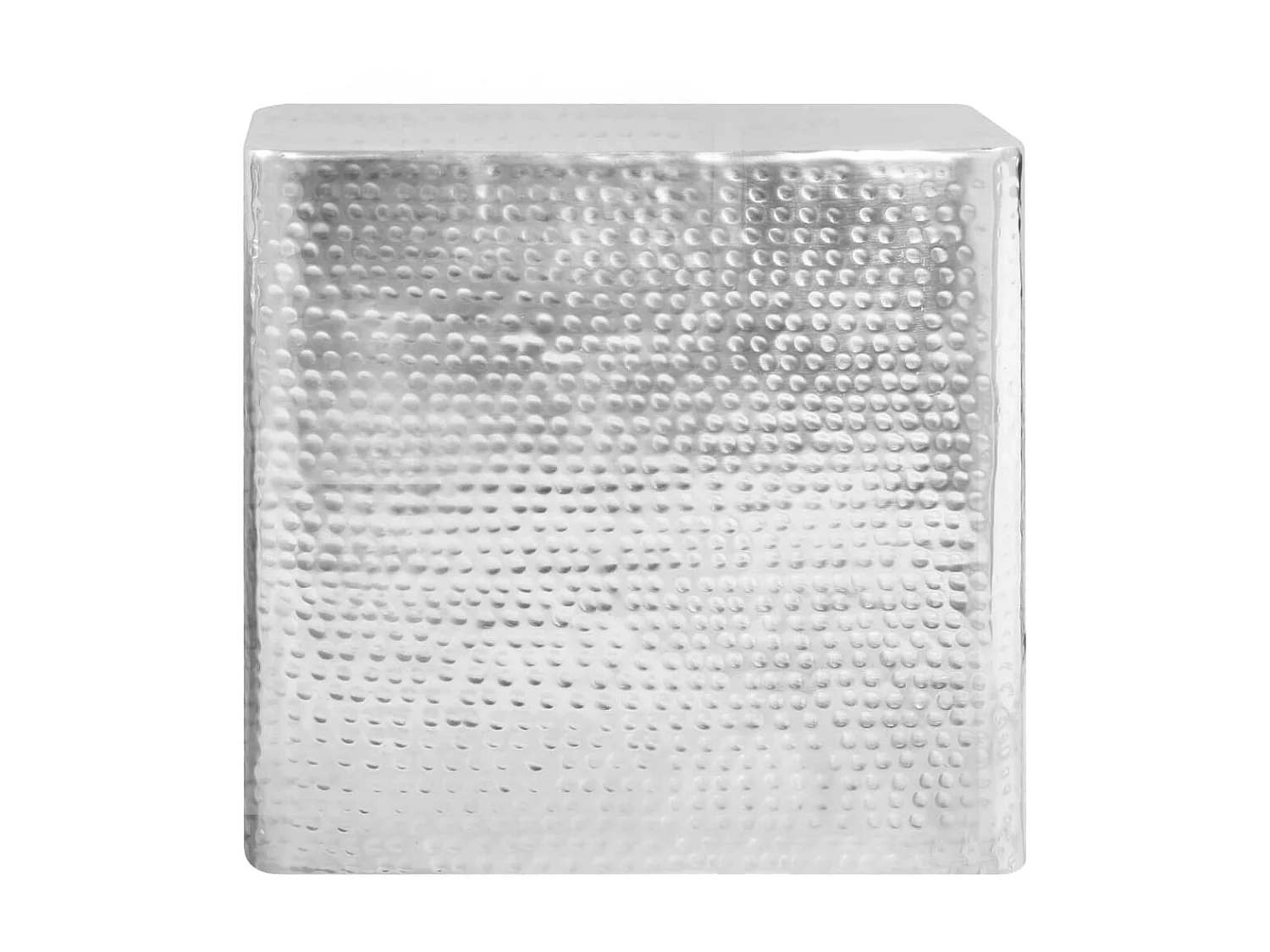 2er-Set Couchtische Beistelltisch Silbern Aluminium -MN35488