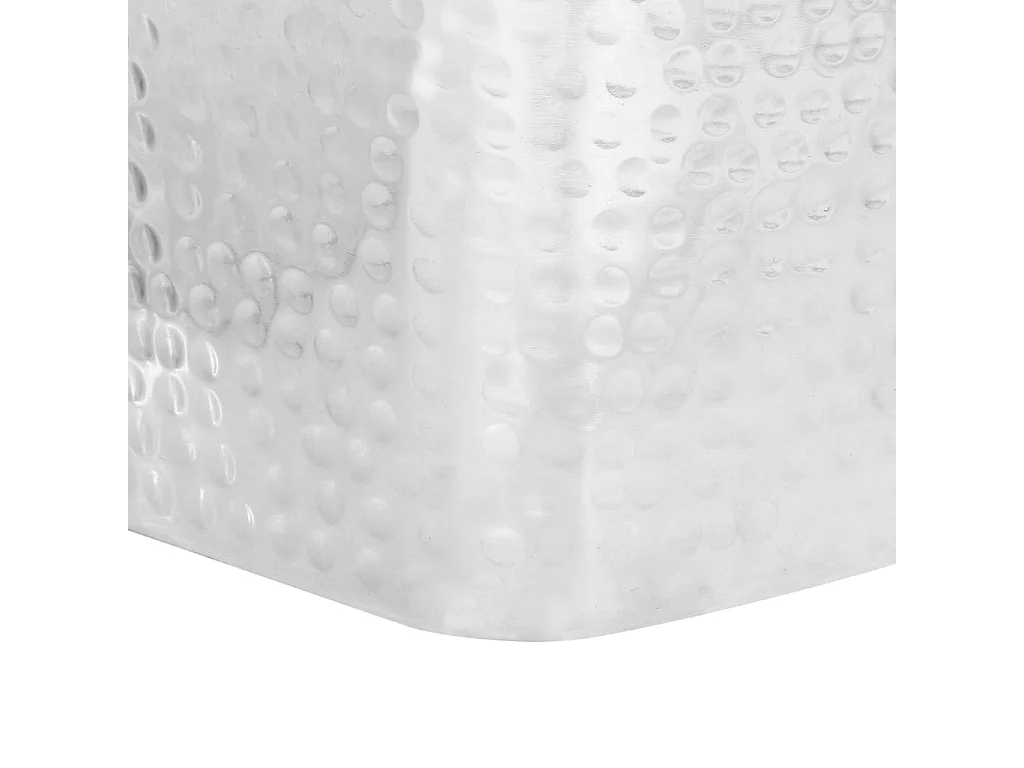 2er-Set Couchtische Beistelltisch Silbern Aluminium -MN35488