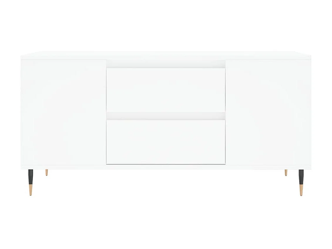 Couchtisch Beistelltisch Weiß 102x44,5x50 cm Holzwerkstoff -MN22675