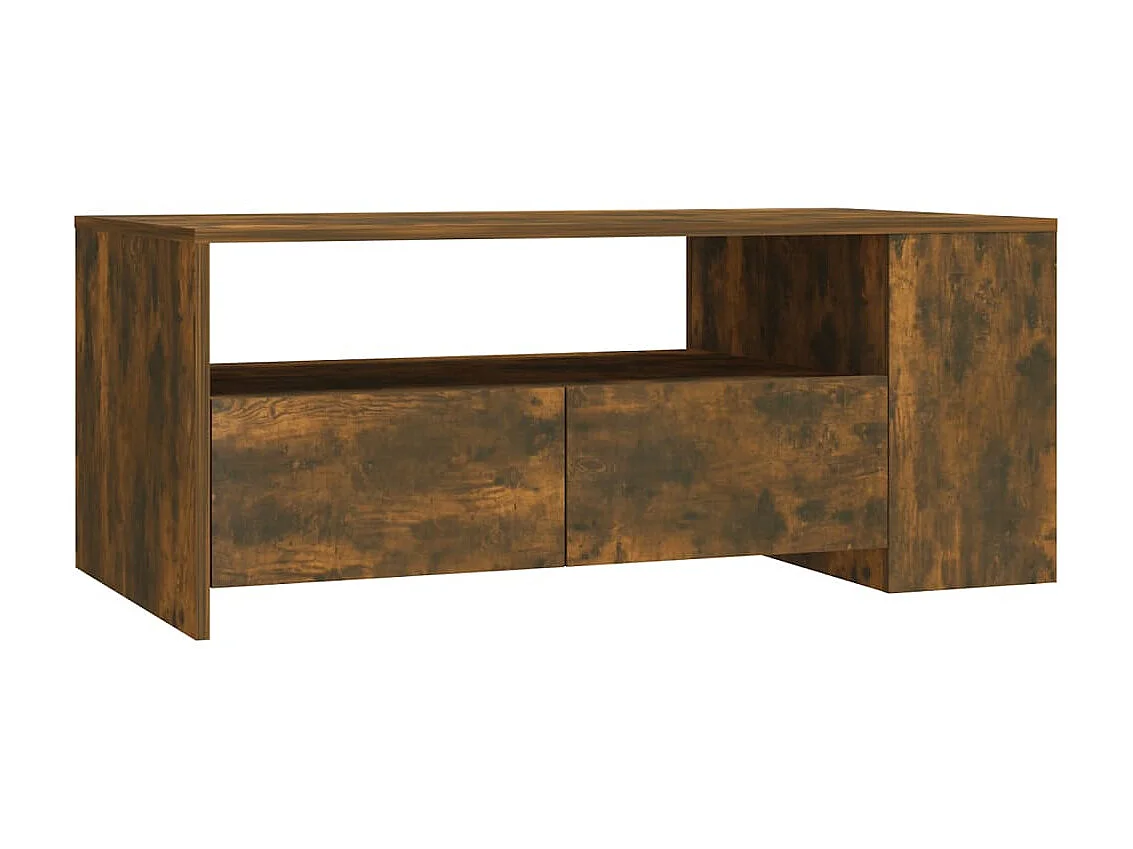 Couchtisch Beistelltisch Räuchereiche 102x55x42 cm Holzwerkstoff -MN35927