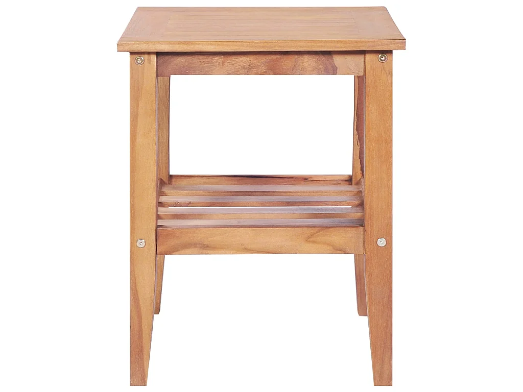 Couchtisch Beistelltisch 40 x 40 x 50 cm Quadratisch Teak Massiv -MN25005