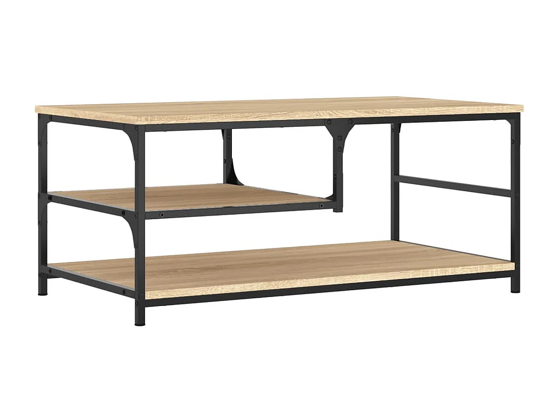Couchtisch Beistelltisch Sonoma-Eiche 90x49x40 cm Holzwerkstoff -MN19228