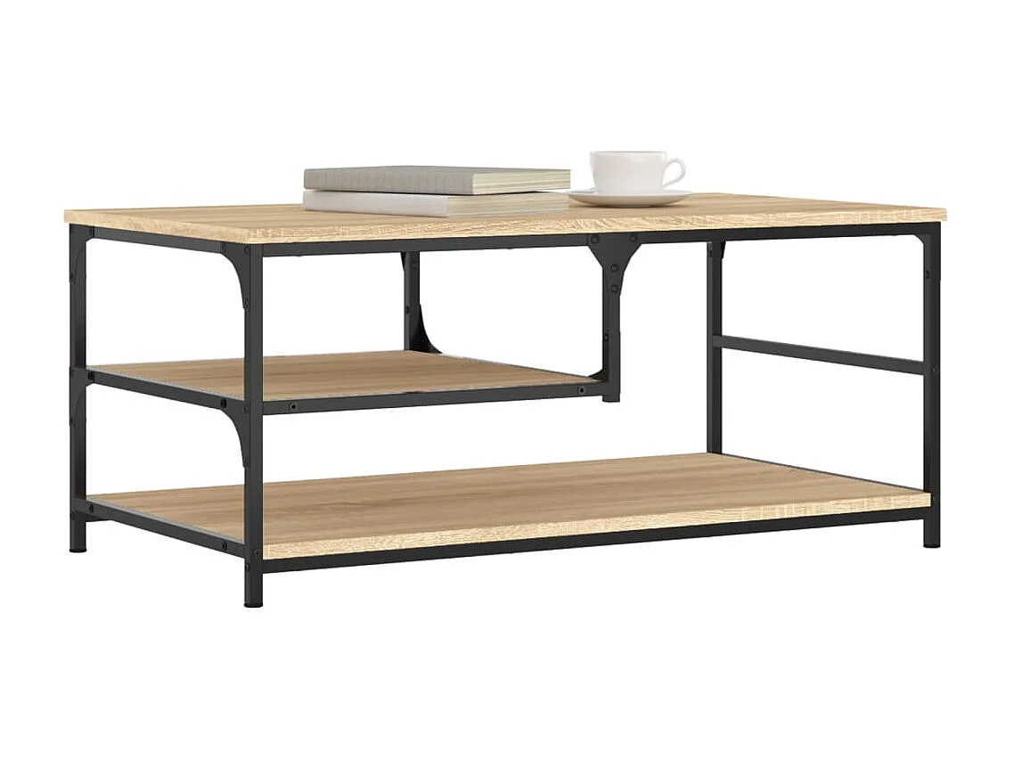 Couchtisch Beistelltisch Sonoma-Eiche 90x49x40 cm Holzwerkstoff -MN19228