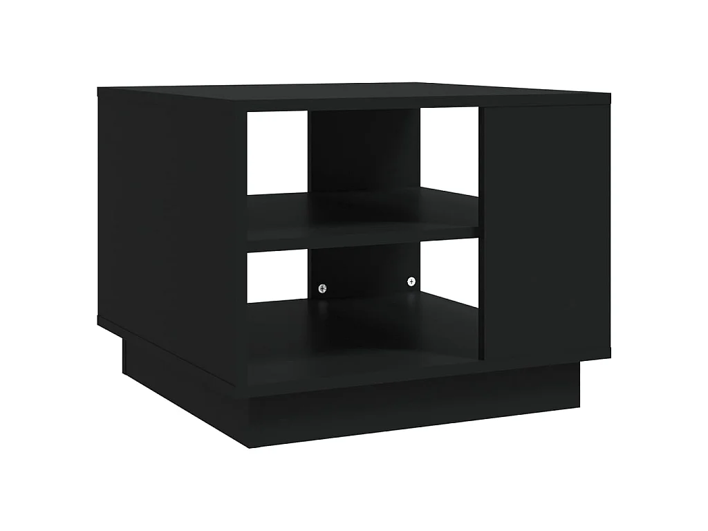 Couchtisch Beistelltisch Schwarz 55x55x43 cm Holzwerkstoff -MN77524