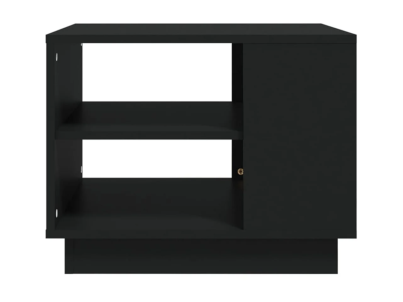 Couchtisch Beistelltisch Schwarz 55x55x43 cm Holzwerkstoff -MN77524