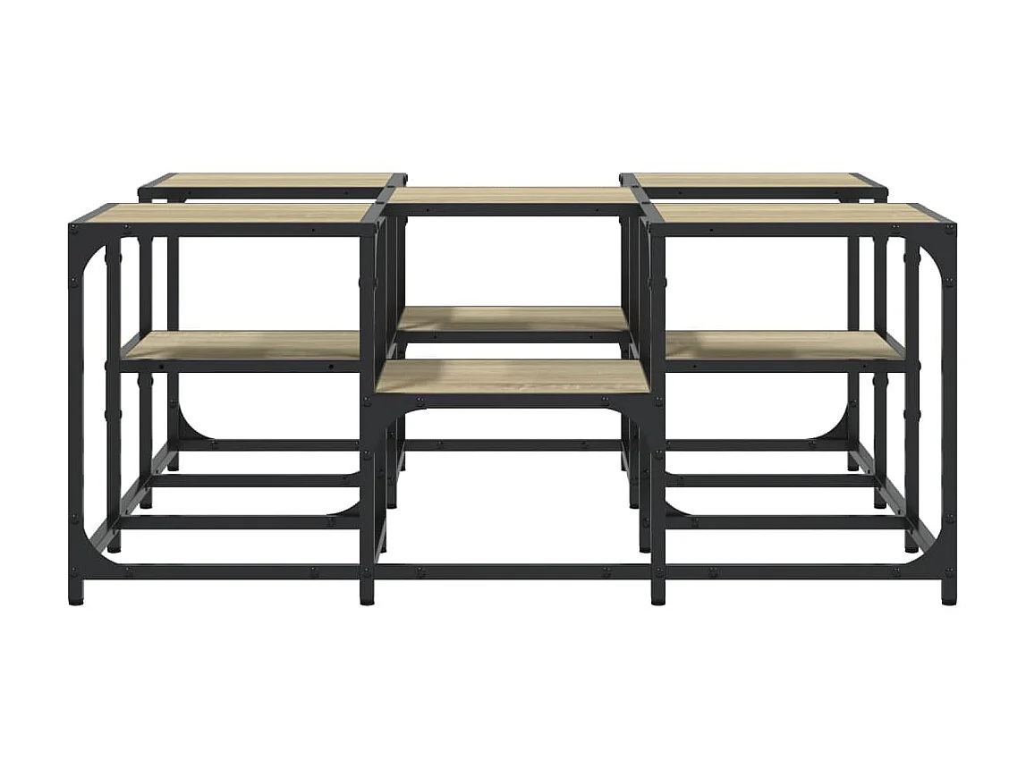 Couchtisch Beistelltisch Sonoma-Eiche 91x91x40 cm Holzwerkstoff -MN18588