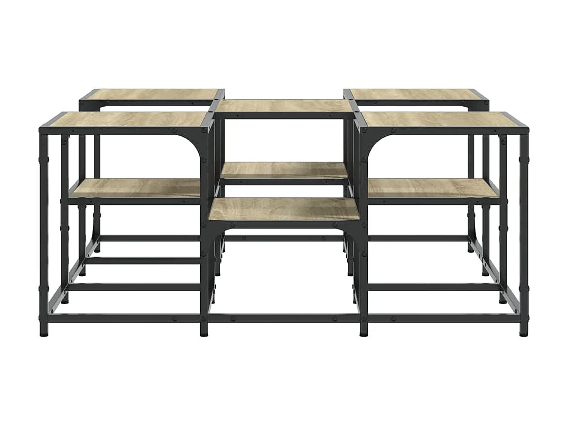 Couchtisch Beistelltisch Sonoma-Eiche 91x91x40 cm Holzwerkstoff -MN18588