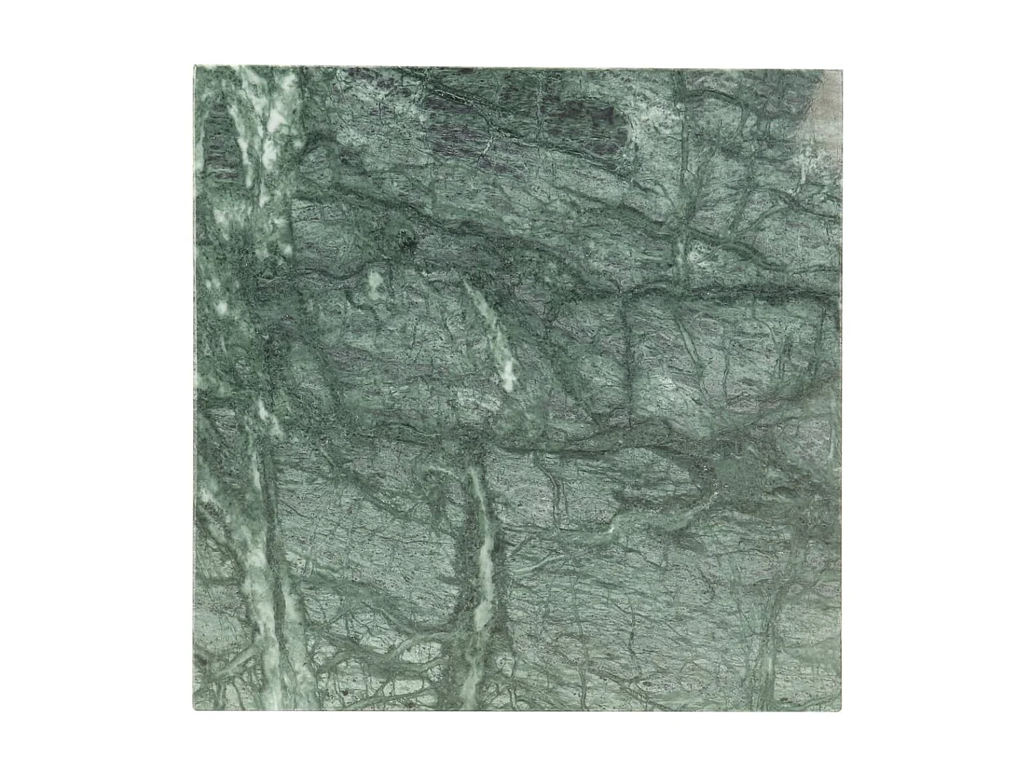 Couchtisch Beistelltisch Grün 40×40×35 cm Echtstein in Marmoroptik -MN38823