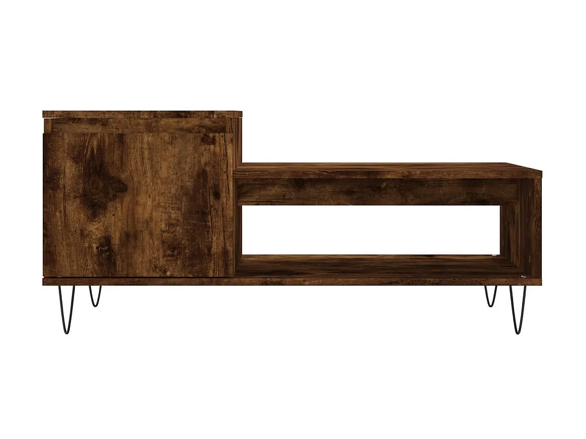 Couchtisch Beistelltisch Räuchereiche 100x50x45 cm Holzwerkstoff -MN41265