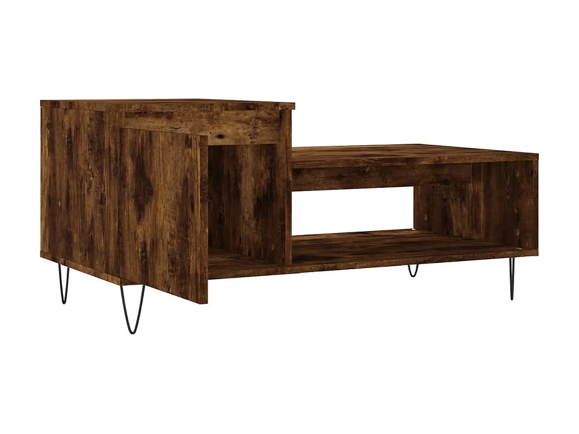 Couchtisch Beistelltisch Räuchereiche 100x50x45 cm Holzwerkstoff -MN41265