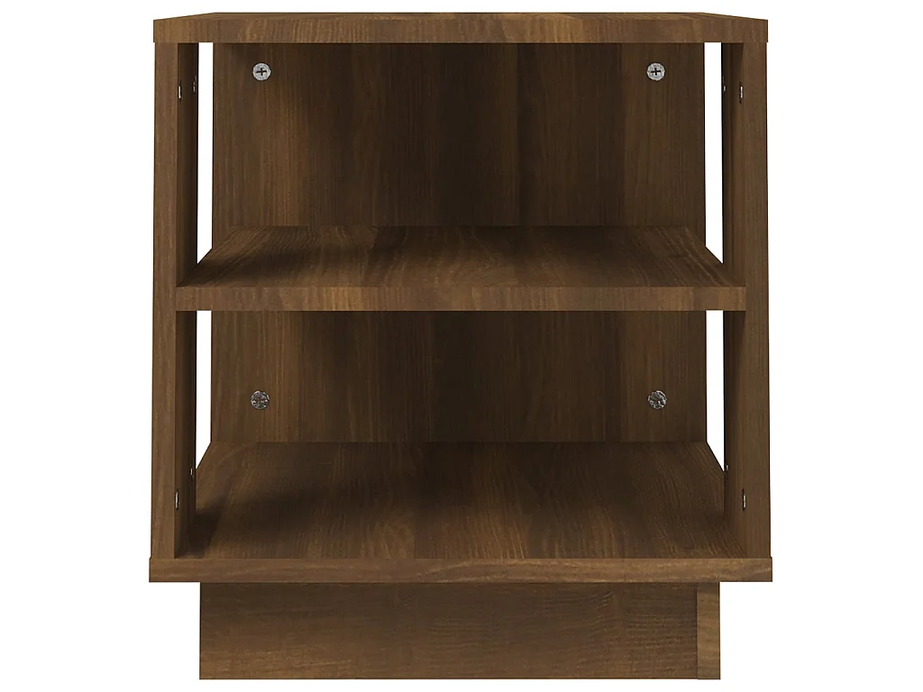 Couchtisch Braun Beistelltisch Eichen-Optik 40x40x43 cm Holzwerkstoff -MN72858