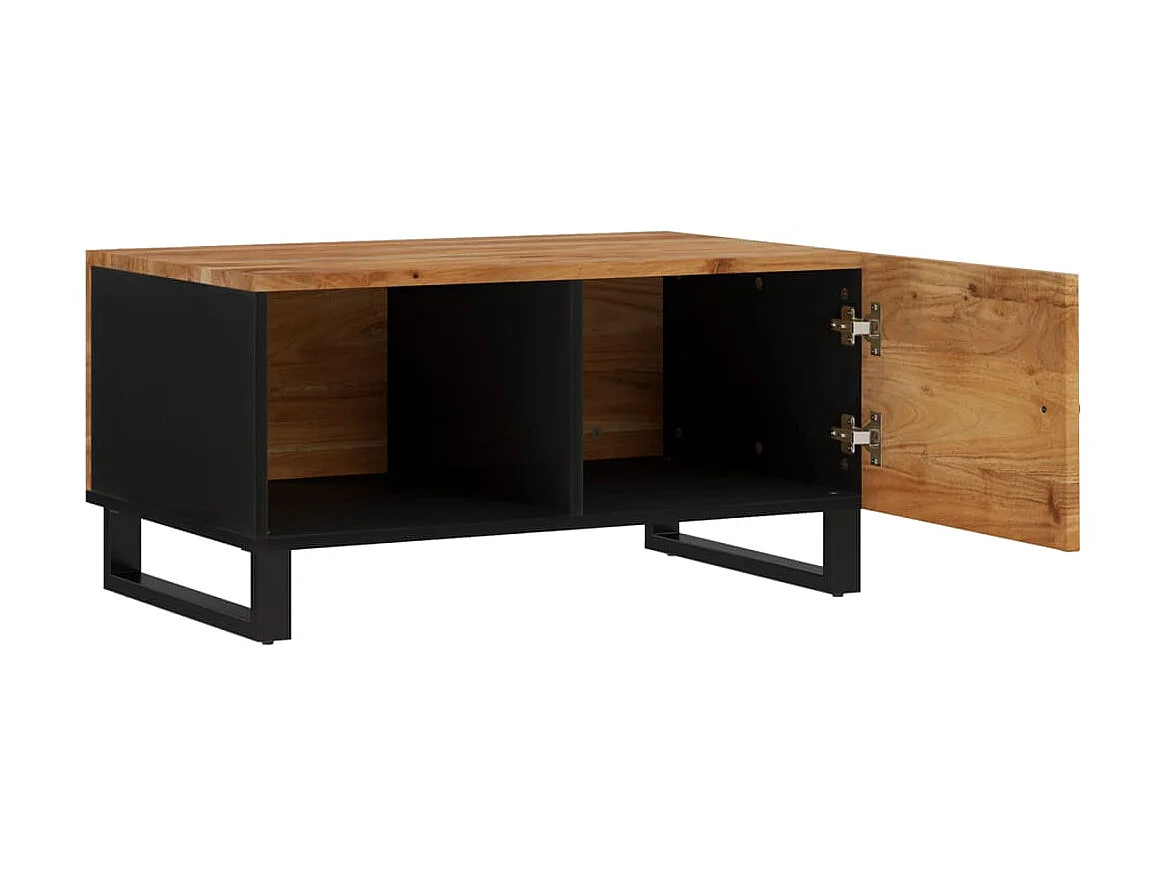 Couchtisch Beistelltisch 80x50x40 cm Massivholz Akazie & Holzwerkstoff -MN78077