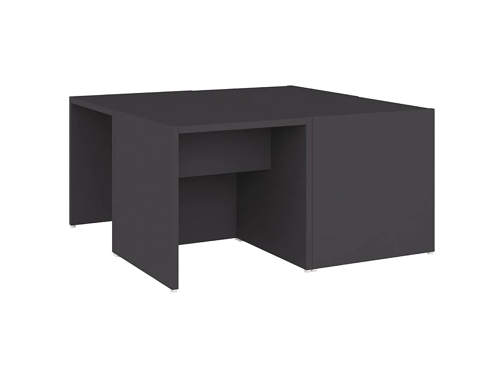 4er-Set Couchtische Beistelltisch Grau 33x33x33 cm Holzwerkstoff -MN76358