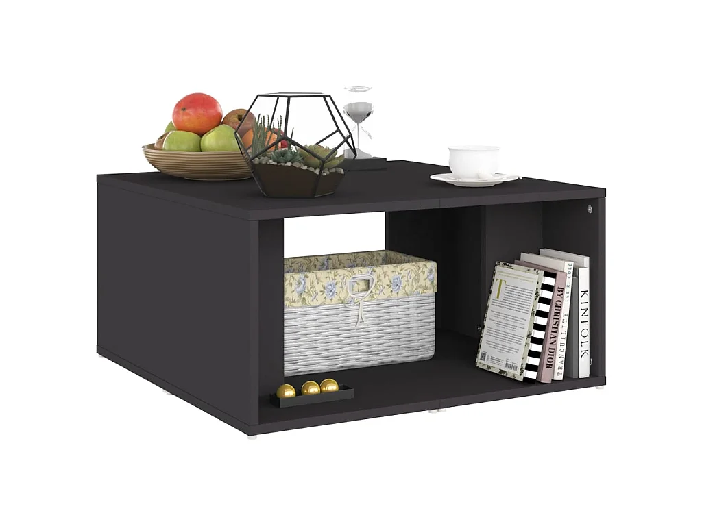 4er-Set Couchtische Beistelltisch Grau 33x33x33 cm Holzwerkstoff -MN76358