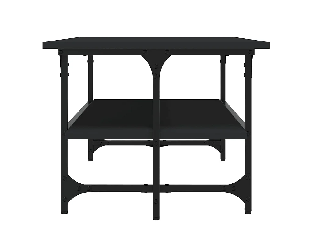 Couchtisch Beistelltisch Schwarz 100x50x40 cm Holzwerkstoff -MN79987