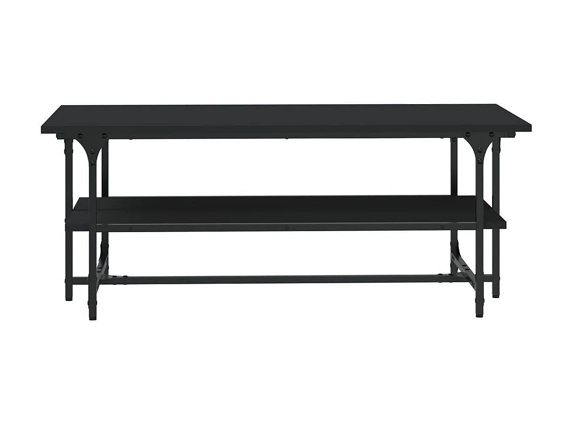 Couchtisch Beistelltisch Schwarz 100x50x40 cm Holzwerkstoff -MN79987