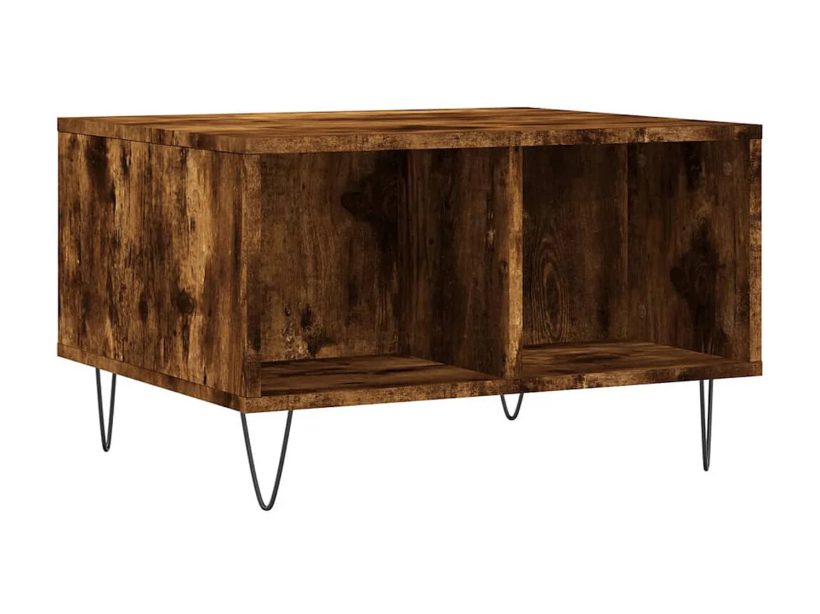 Couchtisch Beistelltisch Räuchereiche 60x50x36,5 cm Holzwerkstoff -MN93188