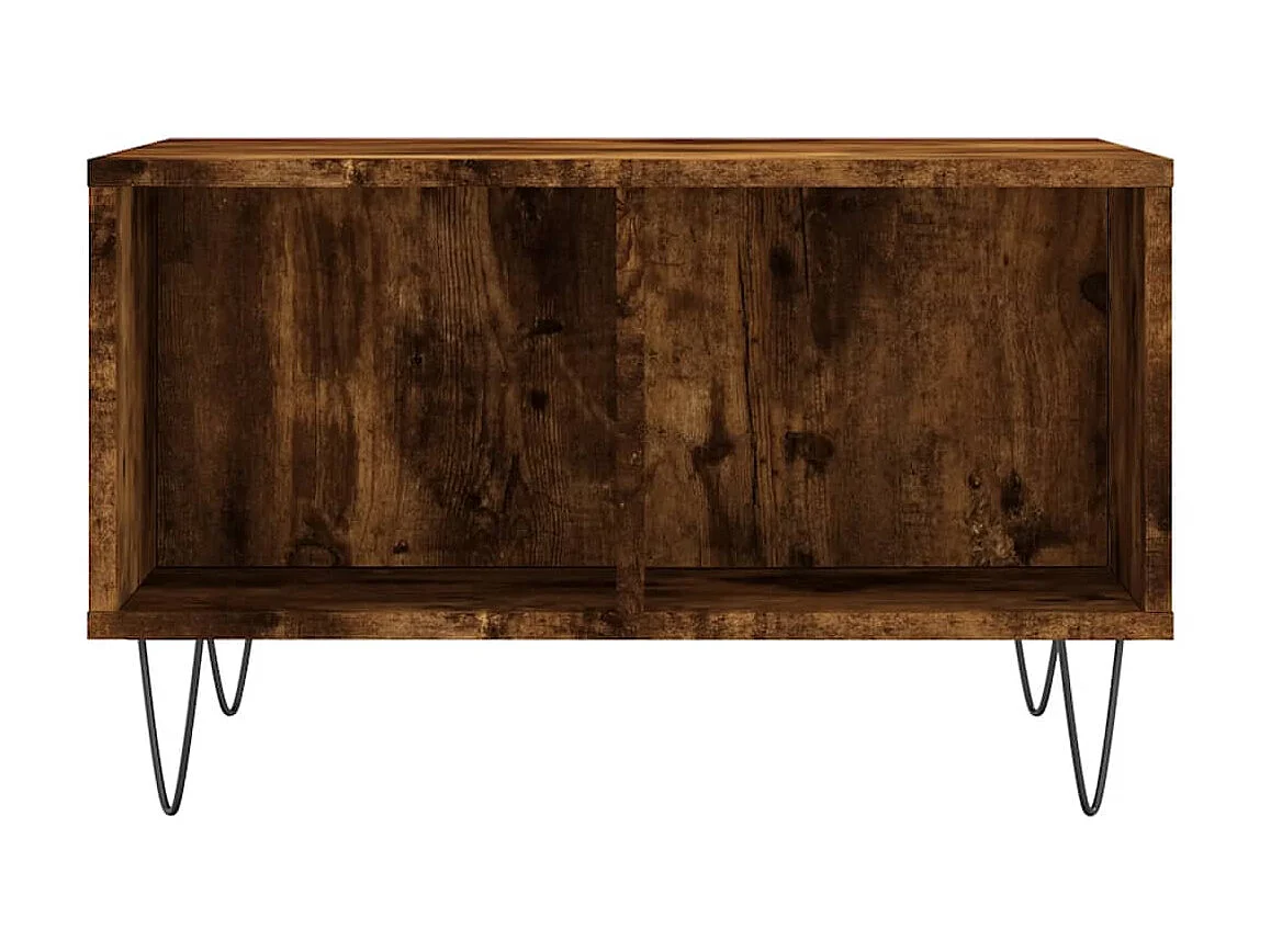 Couchtisch Beistelltisch Räuchereiche 60x50x36,5 cm Holzwerkstoff -MN93188