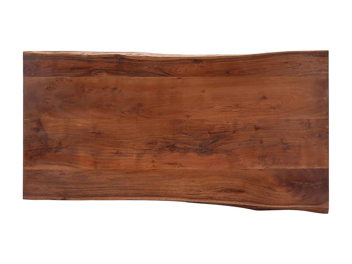 Couchtisch Beistelltisch mit lebenden Kanten 115x60x40 cm Massivholz Akazie -MN13114