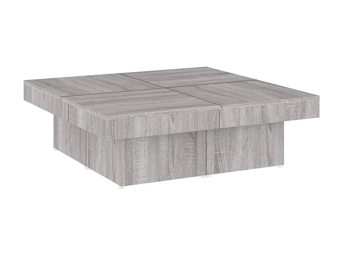 Couchtisch Beistelltisch Grau Sonoma 90x90x28 cm Holzwerkstoff -MN83658