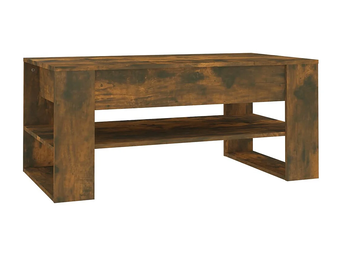 Couchtisch Beistelltisch Räuchereiche 102x55x45 cm Holzwerkstoff -MN11750
