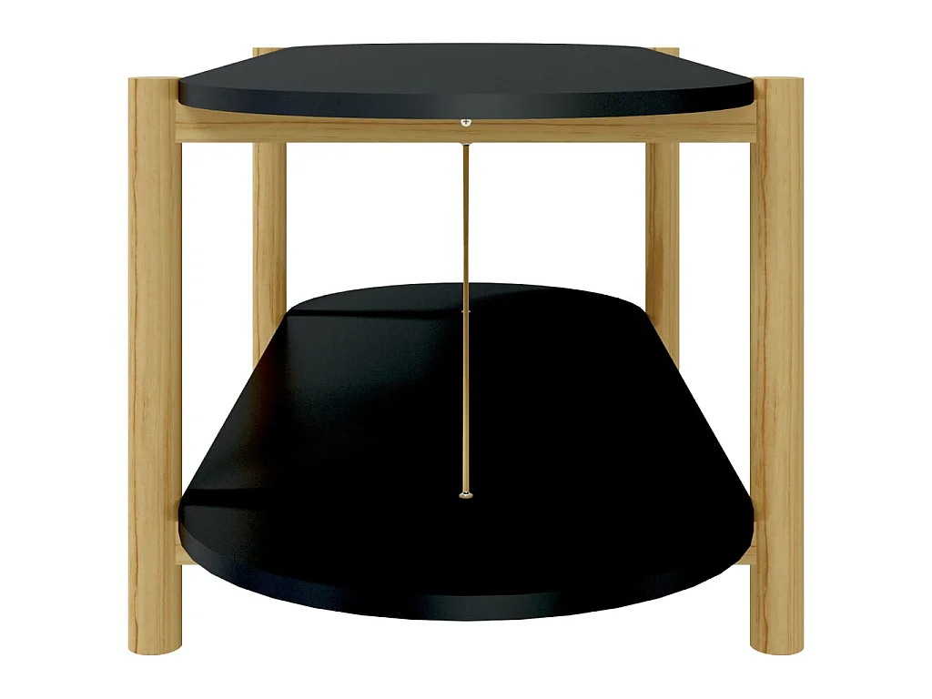 Couchtisch Beistelltisch Schwarz 110x48x40 cm Holzwerkstoff -MN77503