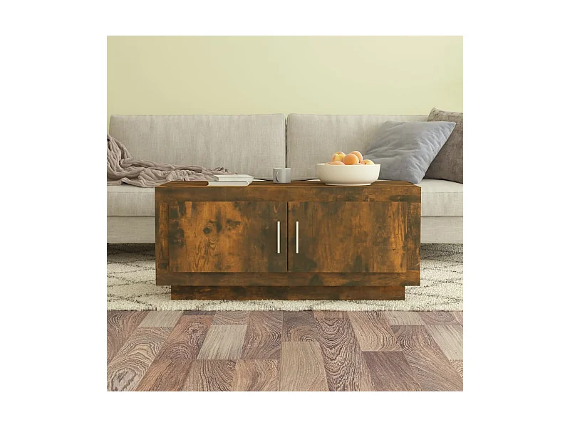 Couchtisch Beistelltisch Räuchereiche 102x50x45 cm Holzwerkstoff -MN68202