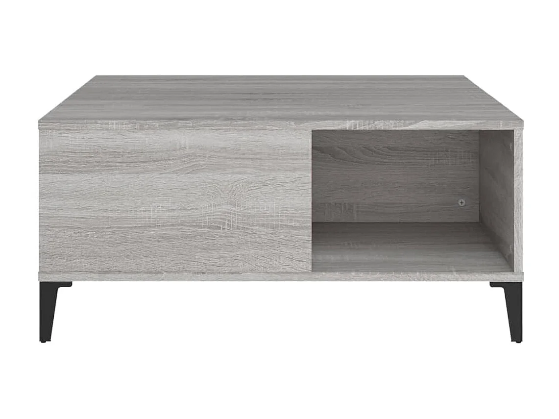 Couchtisch Beistelltisch Grau Sonoma 80x80x36,5 cm Holzwerkstoff -MN38409