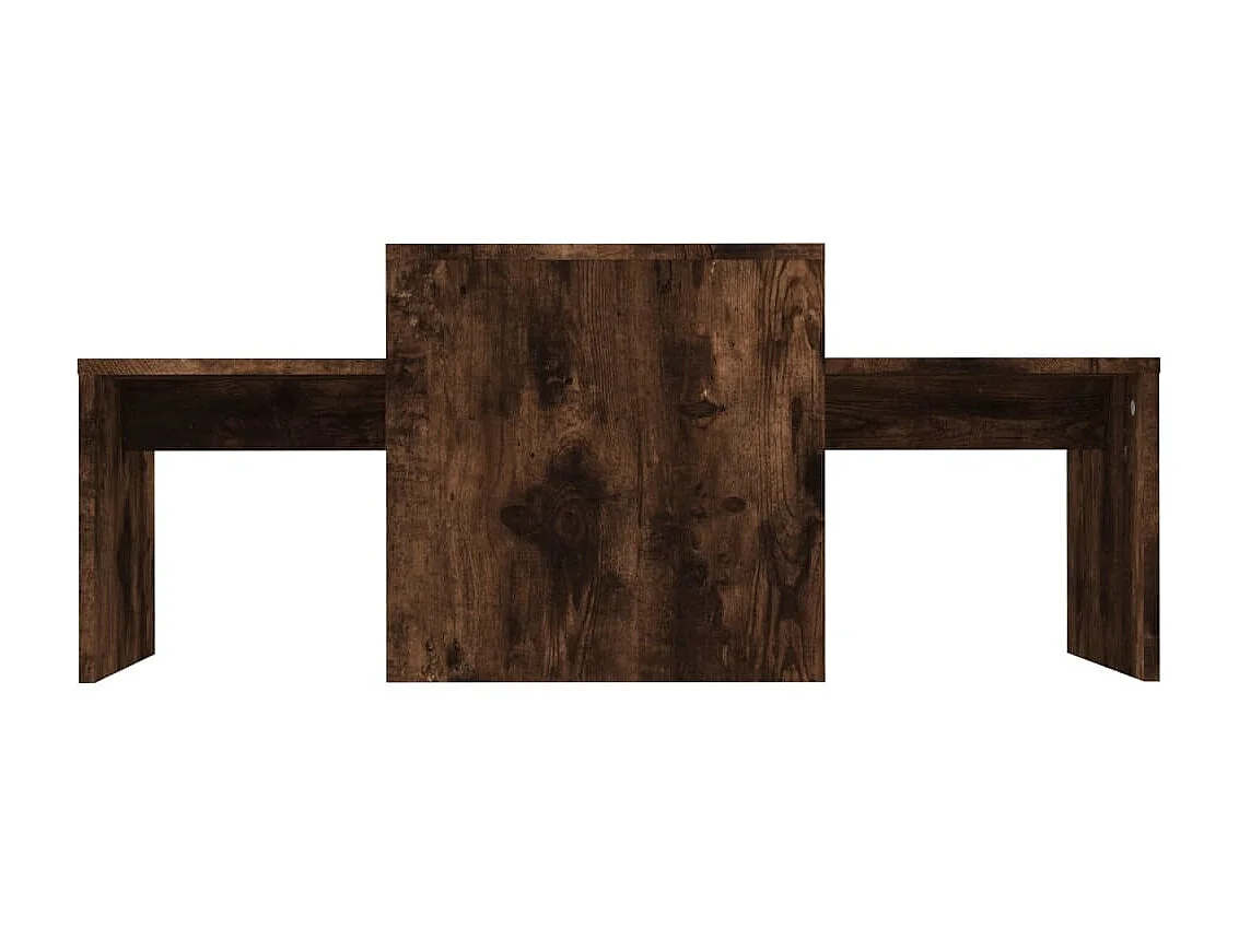 Couchtisch,Beistelltisch-Set Räuchereiche 100x48x40 cm Holzwerkstoff -MN41632