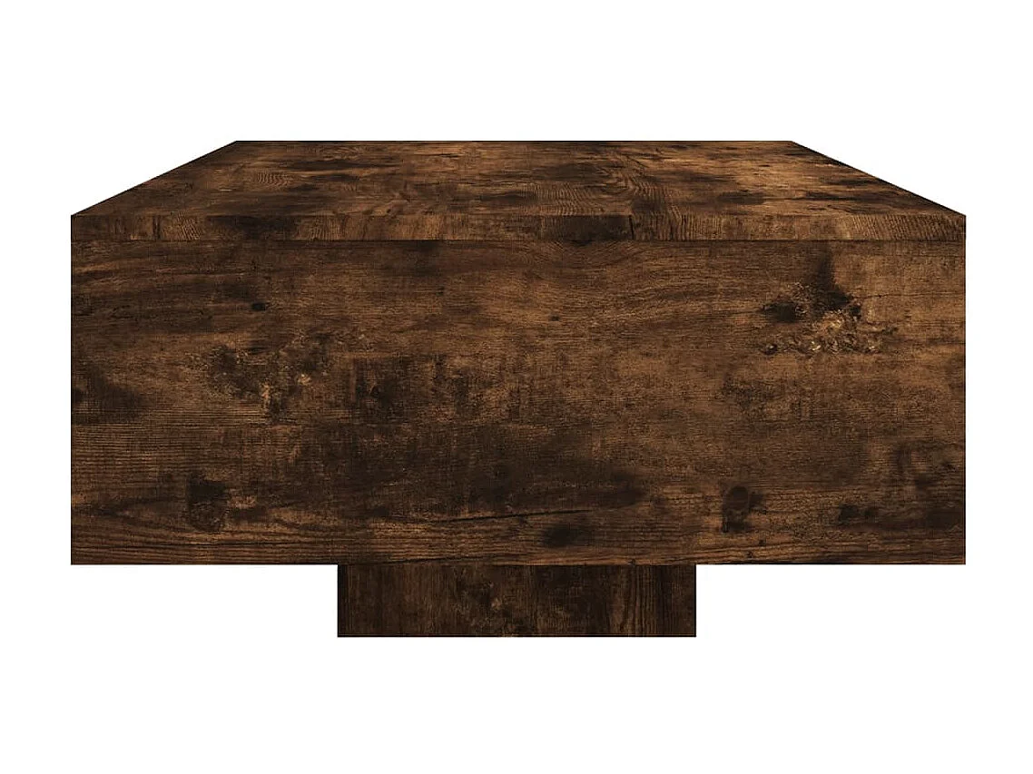 Couchtisch Beistelltisch mit LED-Leuchten Räuchereiche 85x55x31 cm -MN56348