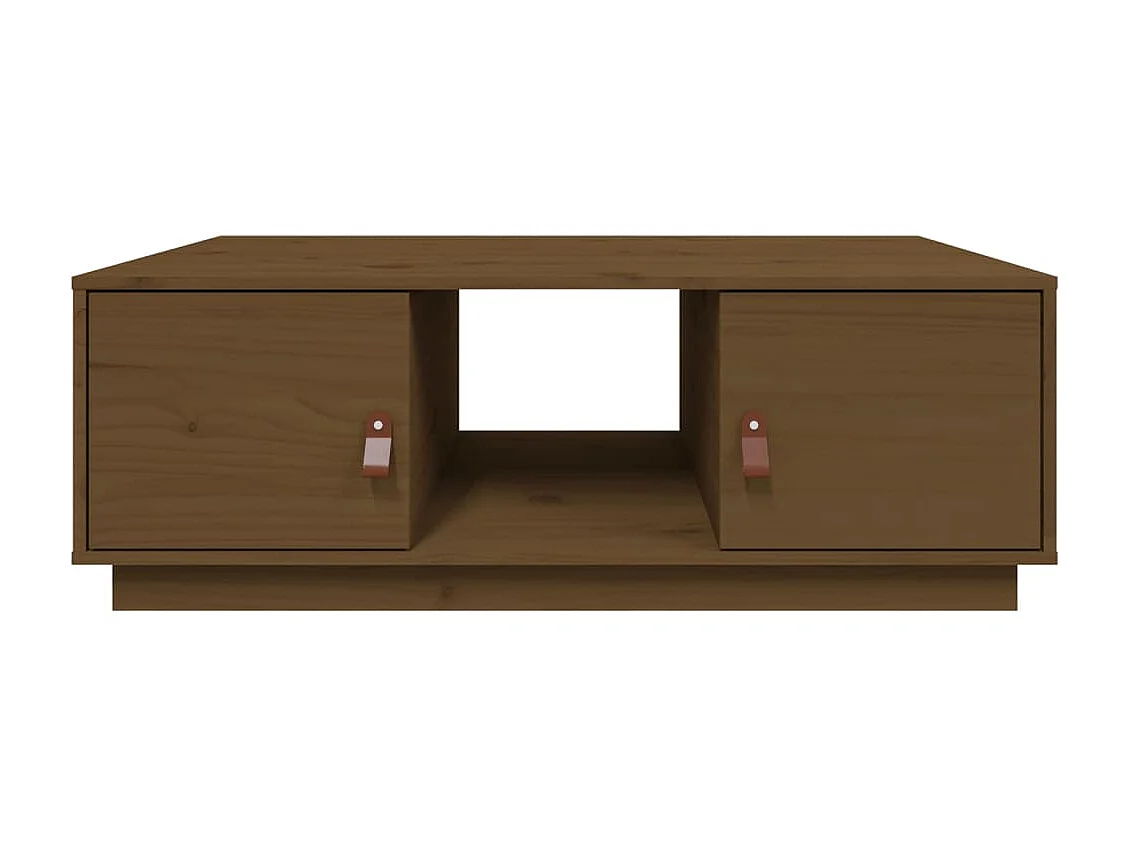 Couchtisch Beistelltisch Honigbraun 100x50x35 cm Massivholz Kiefer -MN69224