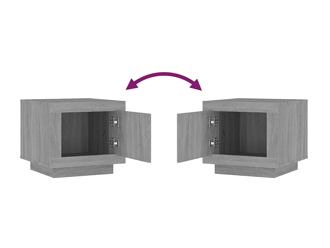 Couchtisch Beistelltisch Grau Sonoma 51x50x45 cm Holzwerkstoff -MN87212