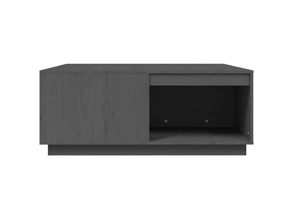 Couchtisch Beistelltisch Grau 100x101x40,5 cm Massivholz Kiefer -MN47639