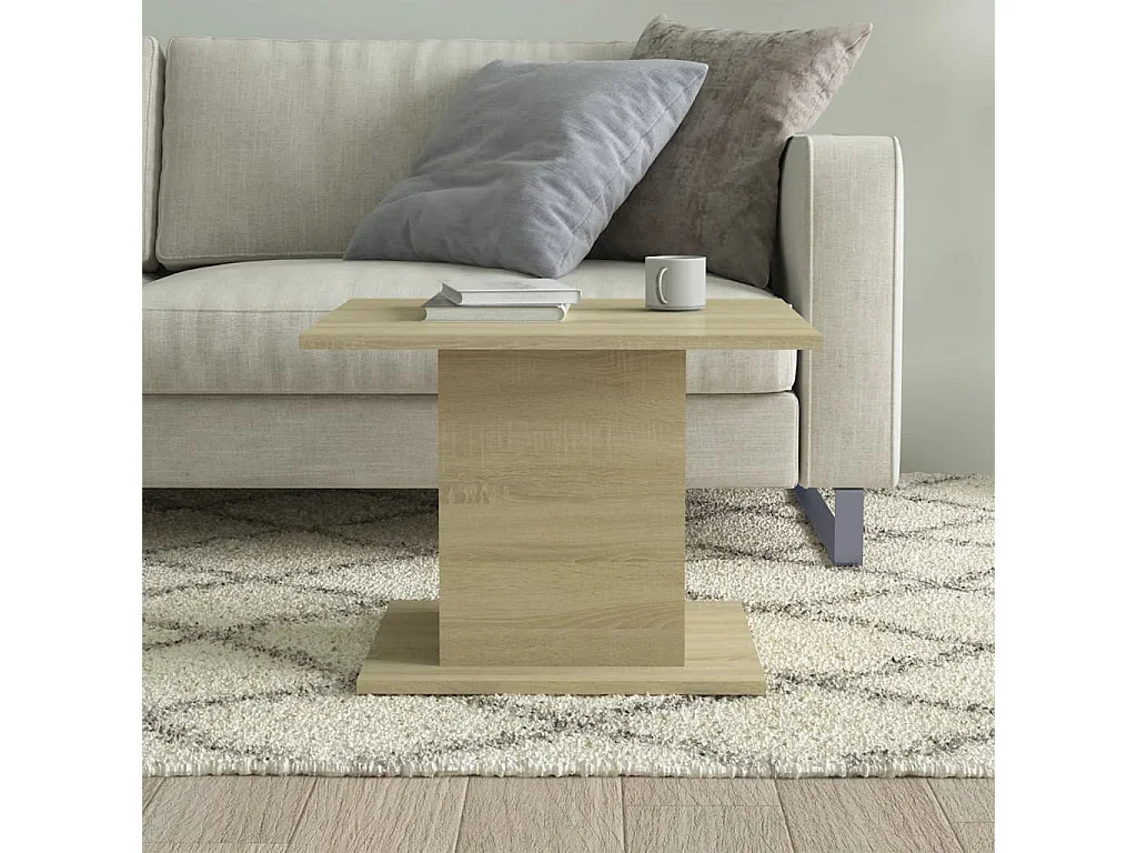 Couchtisch Beistelltisch Sonoma-Eiche 55,5x55,5x40 cm Holzwerkstoff -MN49118
