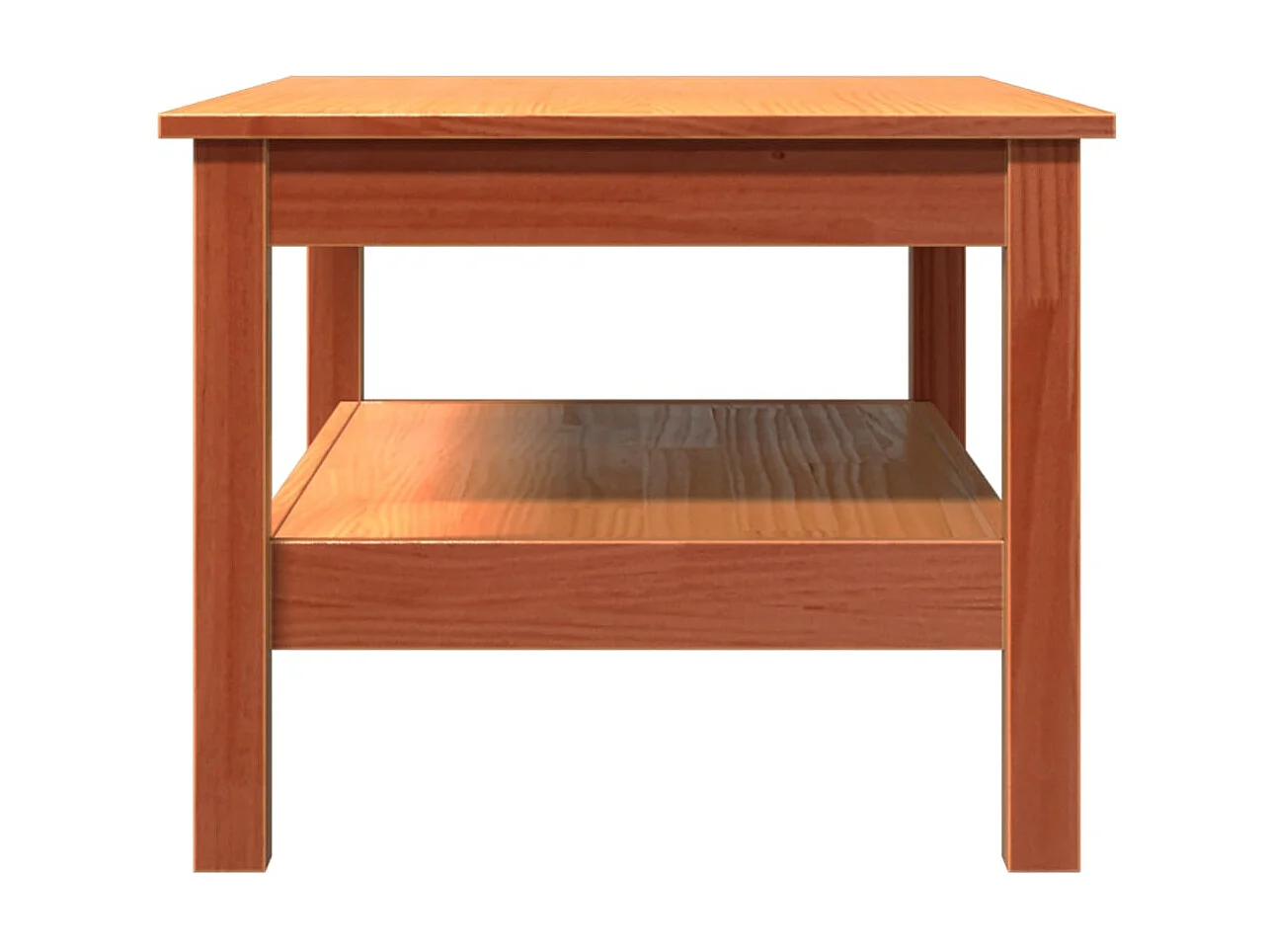 Couchtisch Beistelltisch Wachsbraun 80x50x40 cm Massivholz Kiefer -MN83149