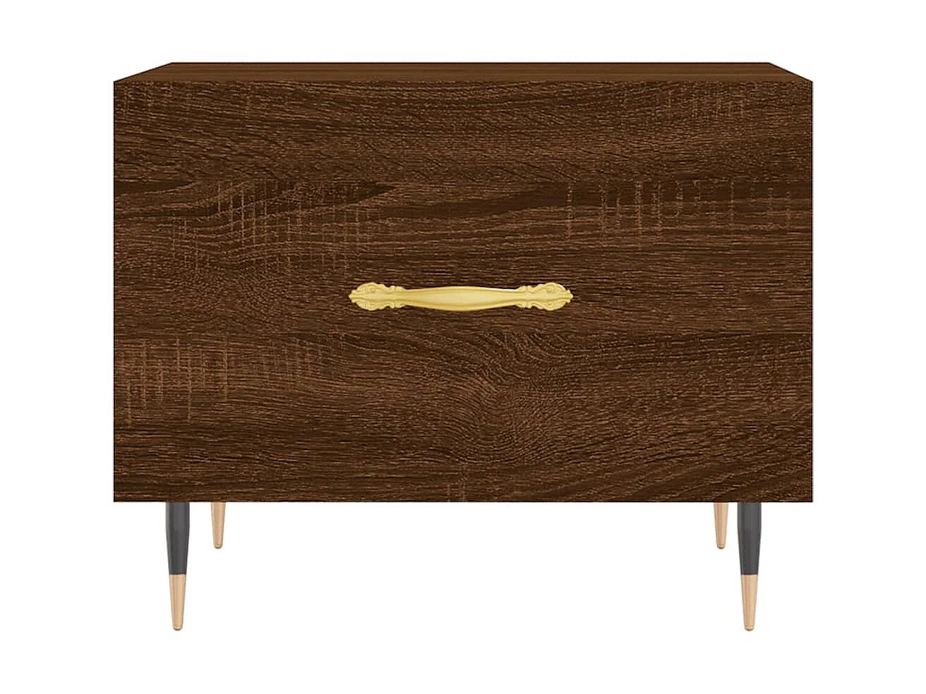 2er-Set Couchtische Beistelltisch Braun Eichen-Optik 50x50x40 cm Holzwerkstoff -MN77087