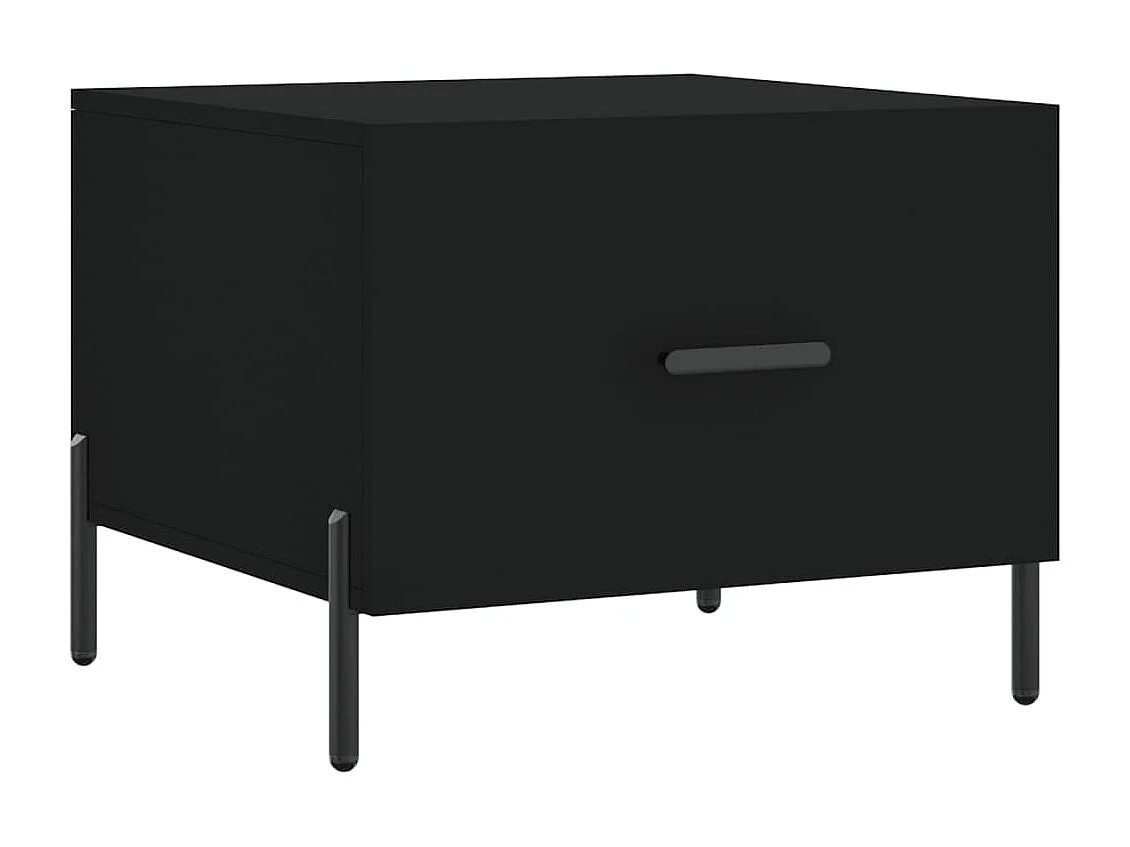 2er-Set Couchtische Beistelltisch Schwarz 50x50x40 cm Holzwerkstoff -MN81011