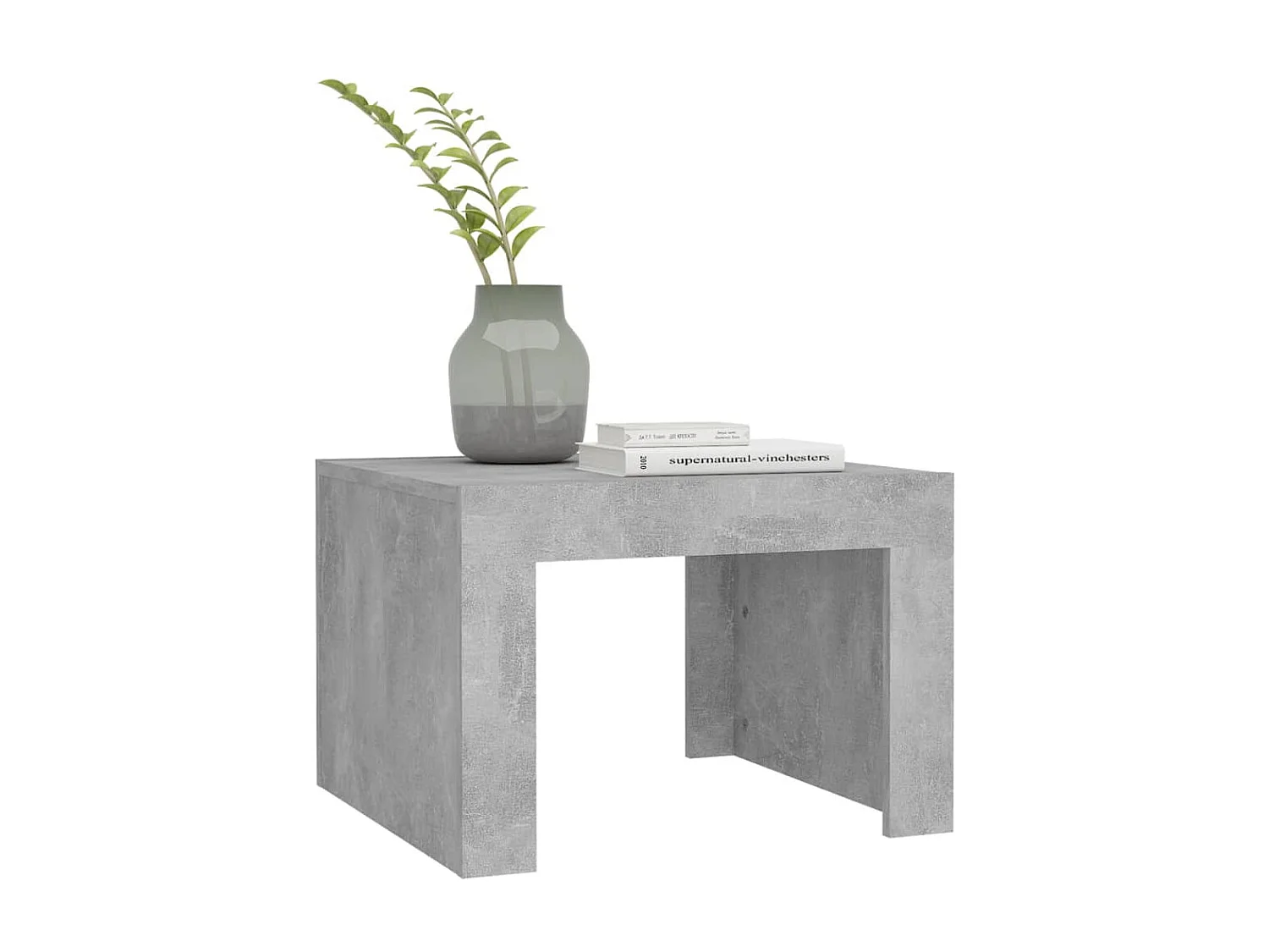 Couchtisch Beistelltisch Betongrau 50x50x35 cm Holzwerkstoff -MN50875